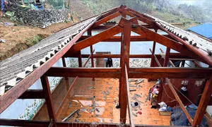 Hà Giang: Khắc phục hậu quả do mưa dông, gió lốc mạnh