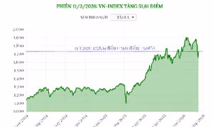 Phiên 11/3/2026: VN-Index tăng 51,61 điểm