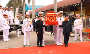 Tổ chức trọng thể Lễ hỏa táng đồng chí Đoàn Duy Thành tại quê nhà