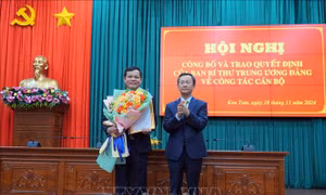 Chuẩn y ông Nguyễn Đức Tuy giữ chức Phó Bí thư Tỉnh ủy Kon Tum
