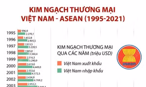 Kim ngạch thương mại Việt Nam - ASEAN sau hơn 25 năm