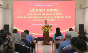 Phát động cuộc thi sáng tác tranh cổ động hướng tới Kỷ niệm 70 năm Ngày giải phóng Hải Phòng