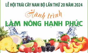 Lễ hội Trái cây Nam Bộ lần thứ 20 năm 2024: Hành trình làm nông hạnh phúc