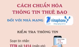 Cách chuẩn hóa thông tin thuê bao đối với nhà mạng VinaPhone