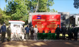 Đắk Nông hỗ trợ lương thực, vật tư y tế cho tỉnh Mondulkiri của Campuchia