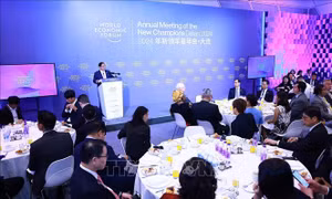 Thủ tướng Phạm Minh Chính đối thoại với lãnh đạo các tập đoàn lớn của WEF 