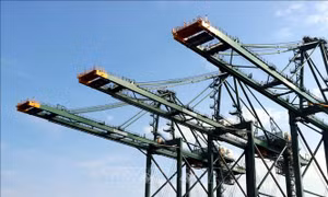 Xuất cẩu trục siêu trọng container 'Made in Vietnam' sang Ấn Độ 
