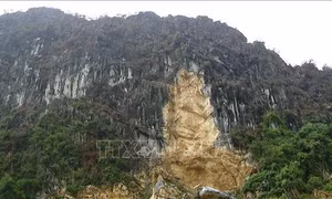 Chủ động ứng phó với tình trạng sạt lở núi đá tại Tam Chúc