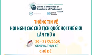Thông tin về Hội nghị các Chủ tịch Quốc hội thế giới lần thứ 6