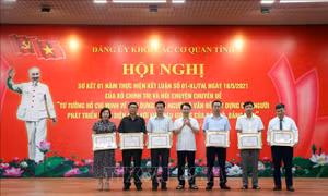 Hải Dương: Gắn việc học tập và làm theo Bác với thực hiện Nghị quyết Đại hội Đảng bộ các cấp
