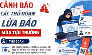 Cảnh báo các thủ đoạn lừa đảo mùa tựu trường