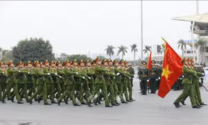 Lễ xuất quân và diễn tập phương án bảo vệ Đại hội Đảng toàn quốc lần thứ XIII 