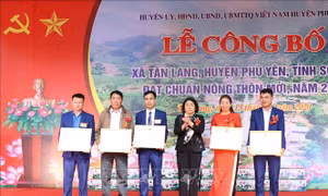 Xã miền núi Tân Lang (Sơn La) đạt chuẩn nông thôn mới