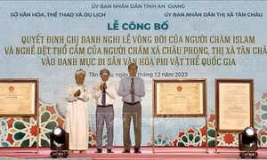 Nghi lễ vòng đời và nghề dệt thổ cẩm người Chăm là di sản văn hoá phi vật thể Quốc gia