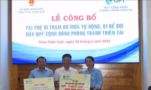 Hỗ trợ trạm đo mưa tự động phục vụ cộng đồng tại tỉnh Thừa Thiên - Huế