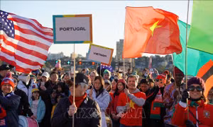 World Cup 2023: Người hâm mộ hội tụ tại Cầu cảng Sydney trong lễ đếm ngược 25 ngày