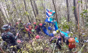 Indonesia: Tìm thấy tất cả 8 nạn nhân vụ rơi trực thăng ở Kalimantan