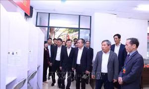 Hà Nội tập huấn xử lý tình huống phát sinh, bảo đảm an ninh tại các điểm bỏ phiếu