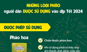Những loại pháo người dân được sử dụng vào dịp Tết 2024