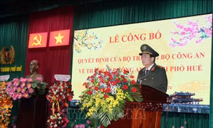 Thành lập Công an thành phố Huế
