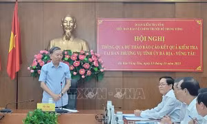 Kiểm tra công tác bảo vệ chính trị nội bộ tại Ban Thường vụ Tỉnh ủy Bà Rịa-Vũng Tàu