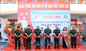 Triển lãm về xây dựng quân đội, bảo vệ Tổ quốc