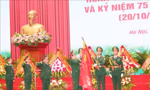 Báo Quân đội nhân dân đón nhận Huân chương Bảo vệ Tổ quốc hạng Ba
