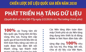 Chiến lược dữ liệu quốc gia đến năm 2030: Phát triển hạ tầng dữ liệu