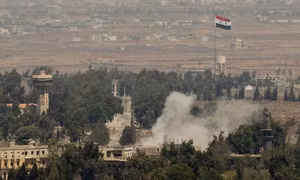 Xe tăng Israel nã pháo ở biên giới với Syria