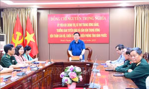 Trưởng Ban Tuyên giáo và Dân vận Trung ương Nguyễn Trọng Nghĩa thăm làm việc tại Bình Phước