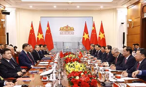 Chủ tịch Quốc hội Trần Thanh Mẫn hội kiến Tổng Bí thư, Chủ tịch nước Trung Quốc Tập Cận Bình 