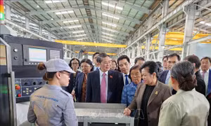 Đoàn đại biểu Quốc hội Việt Nam và Thượng viện Campuchia thăm, làm việc tại THACO Chu Lai