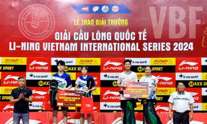 Việt Nam giành ngôi vô địch đôi nam nữ tại Giải Cầu lông quốc tế Li-Ning 2024 