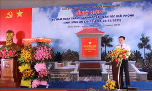 Kỷ niệm 60 năm Ngày thành lập Mặt trận Dân tộc giải phóng tỉnh Long An