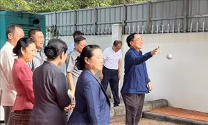 Giao lưu thể thao chào mừng Năm Đoàn kết Hữu nghị Lào - Việt Nam 2022