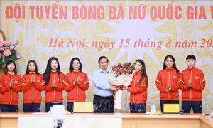 Thủ tướng Phạm Minh Chính gặp mặt, biểu dương Đội tuyển Bóng đá nữ Việt Nam