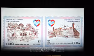 Phát hành con tem chung Cuba - Việt Nam