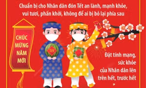 Phòng, chống dịch COVID-19: Đón Tết Quý Mão 2023 an lành, mạnh khỏe, vui tươi
