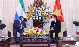 Lãnh đạo TP Hồ Chí Minh tiếp Tổng thống Sierra Leone