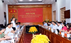 Đoàn Kiểm tra, giám sát số 16 của Bộ Chính trị làm việc với tỉnh Lai Châu