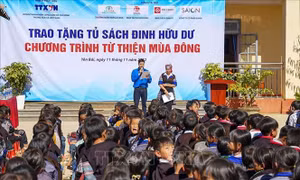 Đưa 'Tủ sách Đinh Hữu Dư' đến với học sinh vùng cao Mù Cang Chải