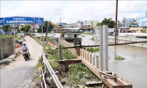 Đồng Tháp tháo gỡ mặt bằng, đẩy nhanh tiến độ Dự án đường hai bên bờ sông Bảo Định