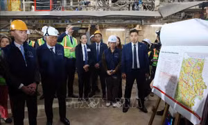 Chủ tịch Hội đồng châu Âu thăm dự án metro số 3