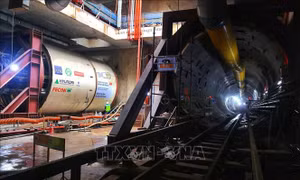 Khoan hầm ngầm metro Nhổn - Ga Hà Nội