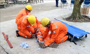 Điện lực Hải Dương diễn tập phòng, chống thiên tai và tìm kiếm cứu nạn