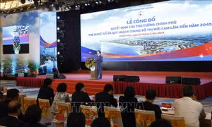 Chủ tịch Quốc hội Vương Đình Huệ dự Lễ công bố quy hoạch Đô thị mới Cam Lâm (Khánh Hoà) 
