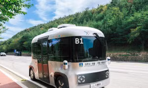 Hàn Quốc trình diễn xe buýt tự hành tại Hội nghị cấp cao APEC