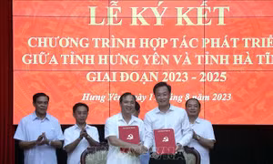Hưng Yên và Hà Tĩnh tăng cường hợp tác phát triển