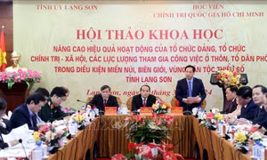 Nâng cao hiệu quả hoạt động của tổ chức Đảng, tổ chức chính trị - xã hội vùng dân tộc thiểu số