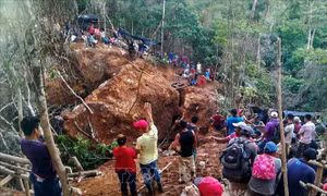 Nicaragua giải cứu các công nhân trong vụ sập mỏ